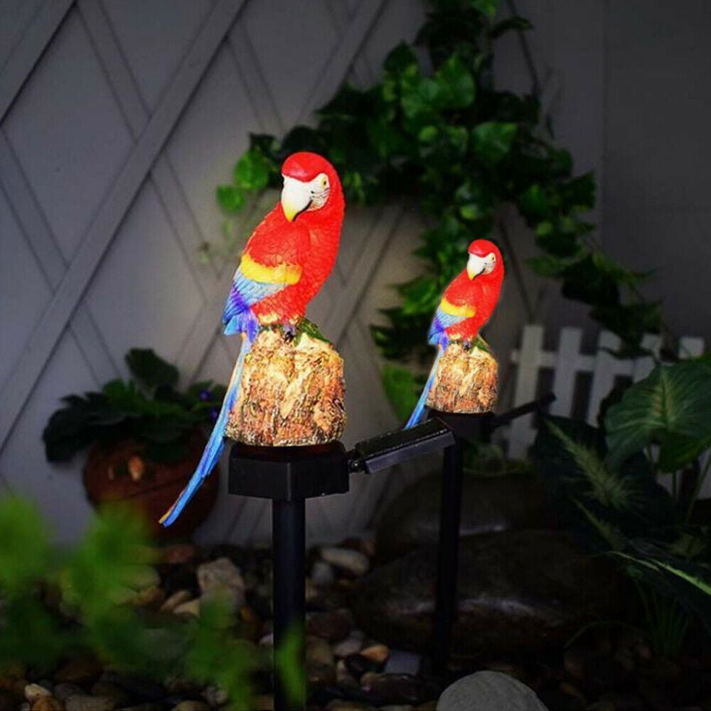  HSHD Solar Animal Lights Outdoor-Macaw Figurine Waterproof  Garden Decor with Metal Yard Art, Parrot Statue Light for Pathway Patio  Backyard Decoration Lawn Ornaments(Parrot) : Tools & Home Improvement