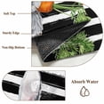 thumbnail image 6 of Entryway Rug 2'x3', Grey Bunny Easter Small Rug for Kitchen Bathroom Door Mat Indoor Entrance, Rabbits Spring Botanical Black White Stripe Non-Slip Area Rugs Floor Mats Carpet Front Door Rugs, 6 of 8