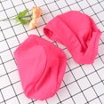 thumbnail image 2 of 2pcs Extensible Polyester Nager Confortable Ajustement Bonnets de Bain Chapeaux de Douche pour Hommes Adultes Femmes Longs Cheveux (Rouge Rose), 2 of 9