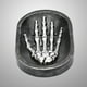 thumbnail image 5 of EeaseMX Jabonera de mano con diseño de calavera y esqueleto gótico, bandeja escurridora de jabón para cocina, baño y ducha (negra), 5 of 7