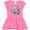 Raspberry with Polka Dots, variant on Inktastic Cute Manatee Family Girls Toddler Dress
