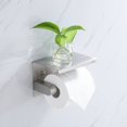 thumbnail image 2 of Portarrollos con Estante - Portarrollos de Pared de Acero Inoxidable SUS304 para Baño 14*10*9.5cm TUNC Sencillez, 2 of 3