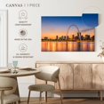 thumbnail image 5 of Elephant Stock Saint Louis Gateway Arch Wall Art - Horizontal Canvas Wall Art - Living Room Wall Decor - Places Canvas - Blue And Orange Decor - 39" x 26", 5 of 8