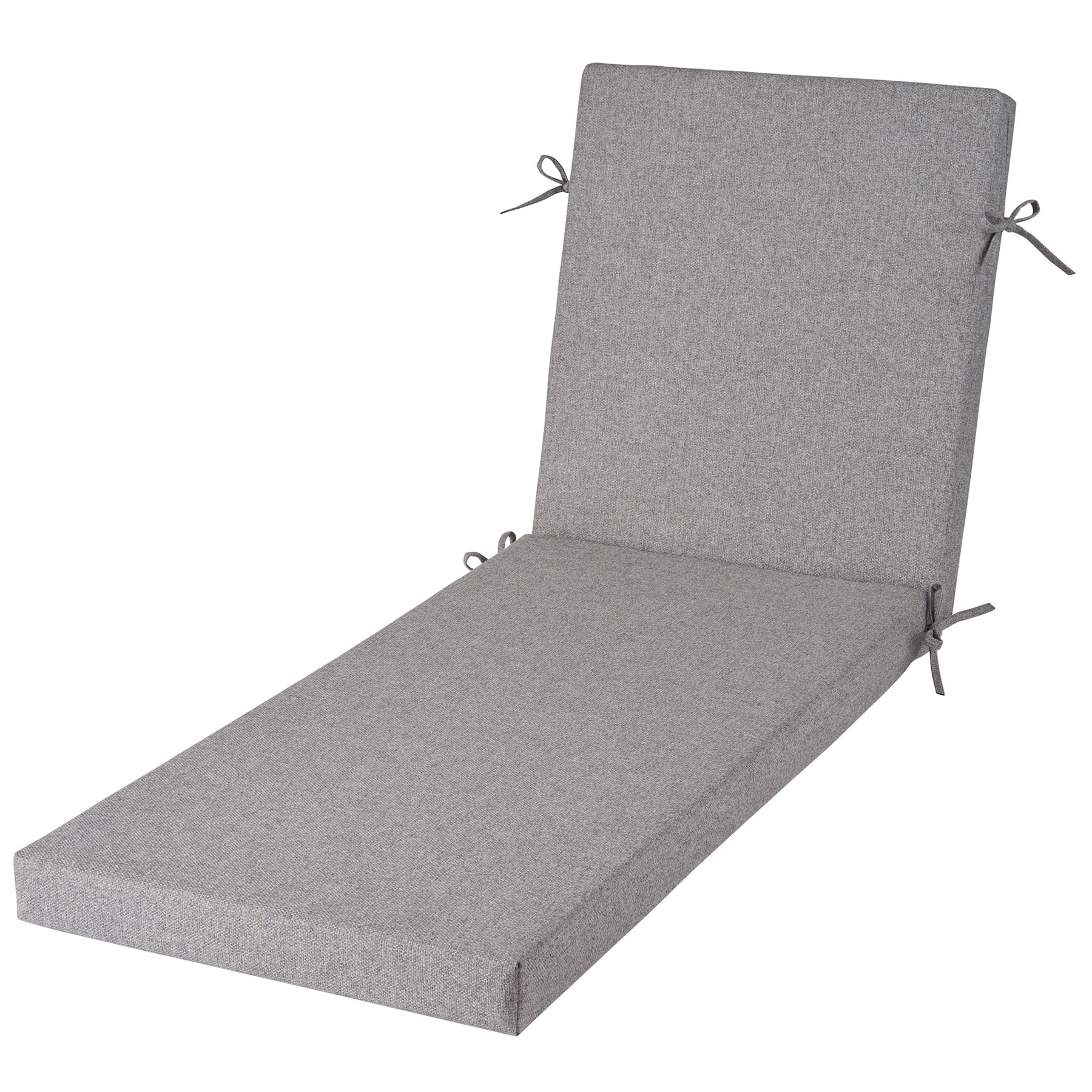 Better Homes & Gardens 72" x 23" Outdoor Chaise Lounge Cushion, 1-Piece, Grey