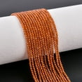 thumbnail image 4 of QNAVIC Natural Hessonite Garnet Gemstone Micro Faceted Rounds Beads Strand Drilled Stone Chakra Healing Crystals DIY Jewelry Making Wholesale Bulk Loose Supply Strand 33 inch (1 Strand), 4 of 4