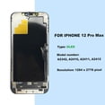 thumbnail image 4 of OLED Pantalla para iPhone 12 Pro Max (No LCD), Pantalla Retina Completa de 6.7 Pulgadas con Ensamblaje de Marco Digitalizador Táctil, 4 of 6