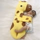 thumbnail image 3 of Almohada relajante para bebés, almohada de escape para recién nacidos, almohada antivuelco lateral para dormir, lindo animal de peluche, ganso, jirafa, almohada para dormir con cinturón de fijaci, 3 of 5