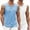 White\light Blue, variant on COOFANDY Gym Workout Sleeveless Tops for Men 2 Pack Muscle Fitness Tank Top Bodybuilding Tee