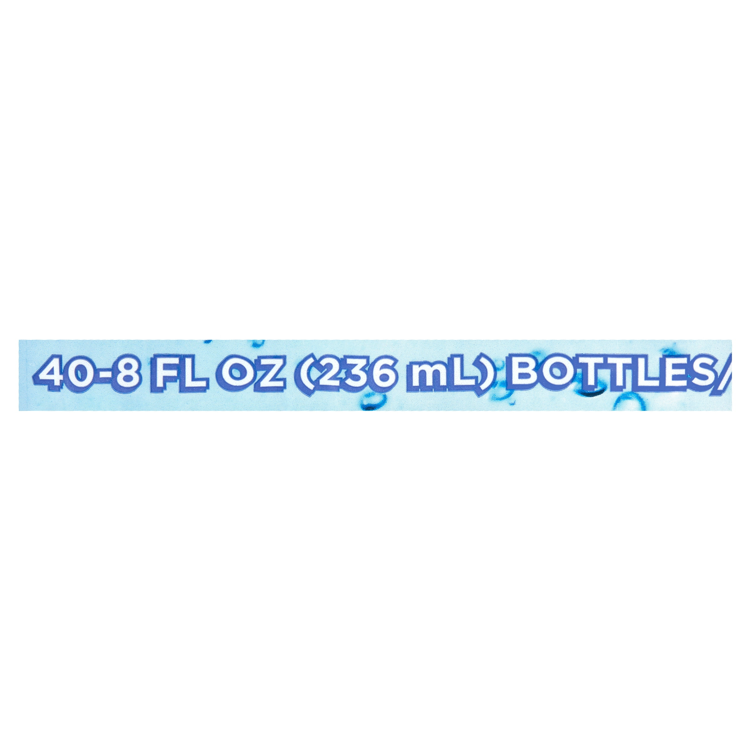 Great Value Purified Drinking Water, 8 fl oz, 40 Pack, Plastic, Bottles