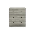thumbnail image 4 of Furinno Tidur Simple Design 3-Drawer Dresser, French Oak Grey, 4 of 6