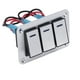 thumbnail image 3 of Panel de interruptor basculante interruptor resistente de resistencia al desgaste de 3 vías con LED azules para yate de coche RV, 3 of 12