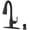 Matte Black, variant on Pfister F-529-7Rssr Rosslyn 1.8 GPM Single Hole Pull Down Kitchen Faucet - Spot Defense