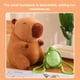 thumbnail image 2 of Juguete de peluche, juguetes de peluche de capibara de dibujos animados, muñeca de peluche de capibara con mochila de tortuga, lindo peluche de capibara, 2 of 5