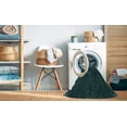 thumbnail image 2 of Ahgly Company Tapis de Zone Carré Lavable en Machine, Vert Sarcelle, 4 Pieds Carré, 2 of 7