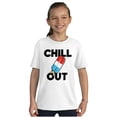 thumbnail image 4 of Retro Chill Out Food Pun Popsicle Crewneck T Shirts Boy Girl Teen Brisco Brands M, 4 of 6