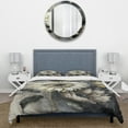 thumbnail image 3 of Designart "Pure White Sunflower Beauty" Floral & Botanical Bedding Covert Set - Sunflower White Floral Bed Set With 1 Sham, 3 of 6