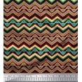 thumbnail image 1 of Soimoi Georgette Viscose Fabric Geometric Southwestern Decor Fabric Printed Yard 42 Inch Wide, 1 of 3