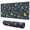 DarkGray Cartoon Dinosaurs-1, variant on Long Mouse Pads for Desk,DarkGreen Cartoon Dinosaurs Eggs Pattern Desk Mats on Top Of Desks, Desk Mouse Pad Extra Large with 3mm Non-Slip Base and Stitched Edge for Gaming,Office,Work,Home 31.5"x11.8"