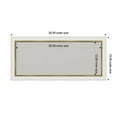 thumbnail image 2 of Amanti Art Grey Cork Board Framed Eva White Gold Narrow Bulletin Board 33 in. x 15 in., 2 of 7