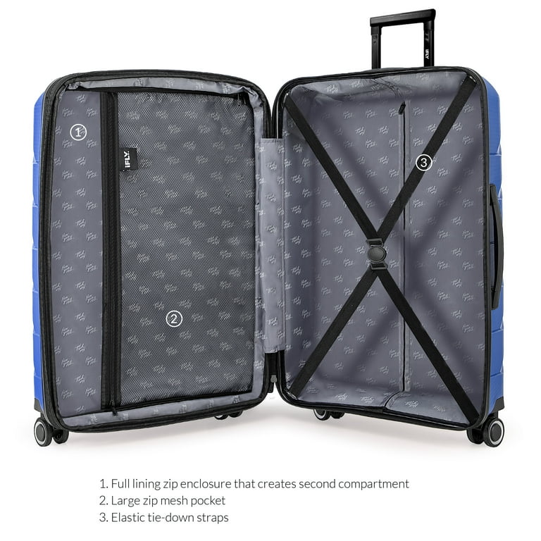 Pur by Ifly Hardside 22 inch Carry-On Luggage, Royal Blue