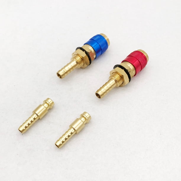 unbranded 4Ud De Conectores Rápidos Para Herramienta De Soldar Compatible Con Binzle Euro Antorcha Tig Multicolor