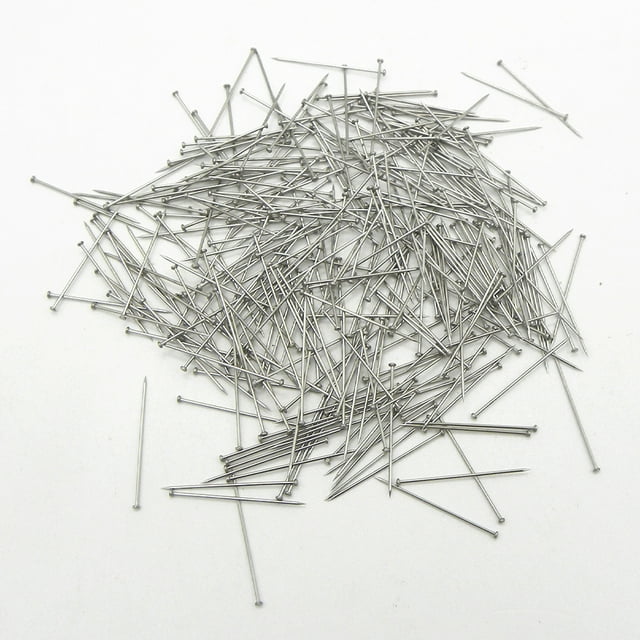 Becaristey 2000 Pcs Headpin Pins Jewellery Making Headpins Accessory Professional 0.6x26mm 1Set