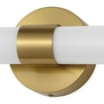 thumbnail image 4 of JONATHAN Y Brooks 20.13" 1-Light Industrial Mid-Century Iron Integrated LED Vanity Light, Brass Gold, 4 of 8