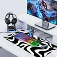 thumbnail image 6 of Large Desk Mat, Topographic Mouse Pad for Desk, Computer Desk Pad Matt, Gaming Mousepad with Non-Slip Base, XXL Keyboard Mat for Home Office Laptop Desktop, Abstract Black White, 6 of 6