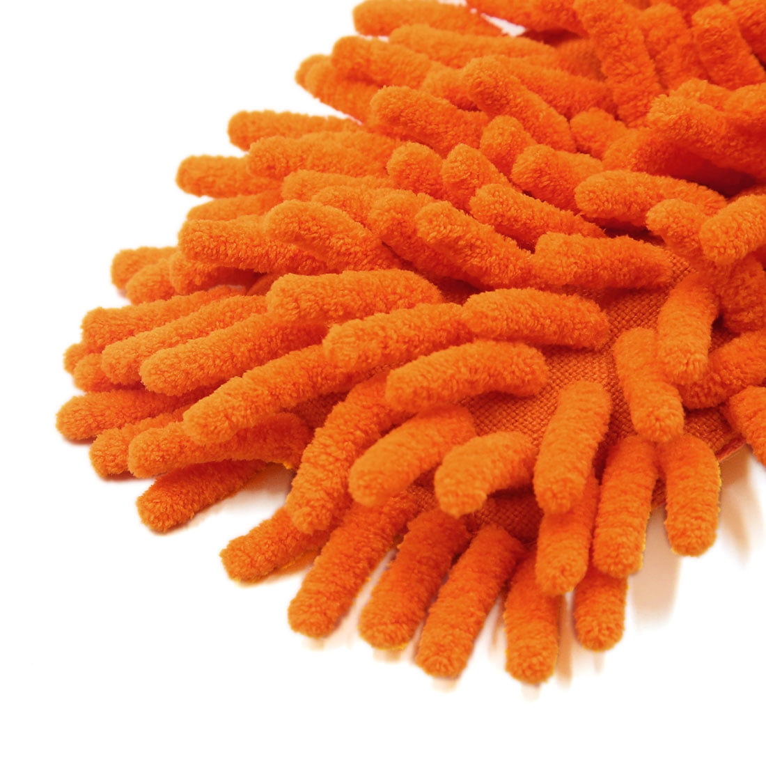 Unique Bargains Chenille Microfiber Cleaning Duster Brush Orange Universal for Car