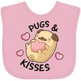 thumbnail image 3 of Inktastic Valentines Day Pugs & Kisses with Hearts Boys or Girls Baby Bib, 3 of 4