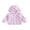Purple, variant on Cenuakty Kids Girl Windbreaker Hooded Jacket Waterproof Bow Print Zip up Cardigan