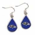 thumbnail image 1 of Baltimore Ravens Earrings Tear Drop Style, 1 of 1
