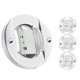 thumbnail image 1 of 4Pcs Marine Boat Interior Lights,12V LED Boat Deck Courtesy Light 3Inch Round White 6 LED Stern Tran, 1 of 5