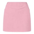 thumbnail image 6 of nerohusy High Waisted Workout Skorts for Women Tummy Control Athletic Skirts Tennis Running Skort with Pockets,Pink,XL, 6 of 7