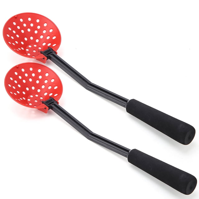 2pcs Fishing Tackles & Equipment Foldable Plastic Non slip Winter Ice Fishing Scoop Red,