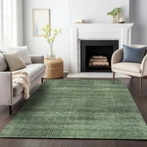 Addison Rugs Chantille Indoor/Outdoor Transitional Stripes Olive Washable Rectangle Rug, 2'6" x 3'10"