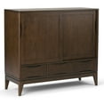 thumbnail image 3 of Simpli Home Harper Solid Wood 48 inch Storage Cabinet in Walnut Brown (Set of 2), 3 of 13