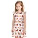 thumbnail image 1 of Fotbe Dachshund Walking Vestido de Dormir para Niñas de 3 a 10 Años, Mangas Cortas, Estilo Princesa, Pijama Camisón con Mangas Voladas-Medium, 1 of 6