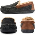 thumbnail image 4 of Ravelier Men's Hearthfire Memory Foam Moc Slipper, 4 of 8