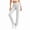 White, variant on Dzrciro Yoga Pants Women, Elastic High Waist Slim Fit Pants with Side Pockets, Daily Commute Office Wear Bottoms S-2XL