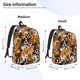 thumbnail image 2 of Disketp Dogs Different Breeds print Canvas Backpack Lightweight Travel Daypack Student Rucksack Laptop Backpack-Small, 2 of 5
