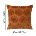 thumbnail image 2 of BEGHT Fall Pillow Covers 18x18 Set of 1 Fall Decorations Halloween Pumpkin Throw Pillow Cases Soft Plush Couch Cushion Case for Porch Sofa Bed Living Room Halloween Farmhouse Home Decor, 2 of 6