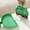 Green, variant on 2 Packs Mini Broom and Dustpan Set for Home Office Desk Cleaning Pet Hair Kids Small Space Sweeper with Handle Cute Frog Design Household Cleaning Tools