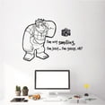 thumbnail image 3 of Im Not Smiling Im Just Gassy Ok? - Wreck It Ralph Disney Movie Vinyl Wall Art Wall Sticker Wall Decal Decoration For Home Room Wall Boys Girls Room Playroom Wall Décor Décor Design Size (20x20 inch), 3 of 3