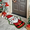 thumbnail image 4 of Uutvery Christmas Carpet Bathroom Rugs,Snowman Bath Rug Non Slip Soft Bathroom Mat,Santa and Christmas Tree Shaped Door Mat,Bathtub Rug Bathroom Tub Kitchen Rug Decoration,16x24 inches, 4 of 6