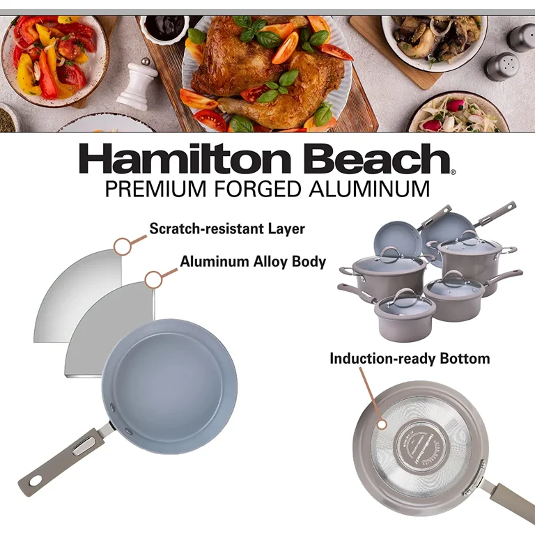 Denmark 10PC Hamilton Aluminum Cookware Set - Fog - On Sale - Bed Bath &  Beyond - 32478772