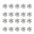 thumbnail image 1 of 20 Pcs Épingle à Cheveux en Alliage pour Mariée, Flocon de Neige, Strass, 1 of 7