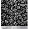 thumbnail image 1 of Soimoi Viscose Chiffon Fabric Paisley Block Printed Craft Fabric by The Yard 42 Inch Wide, 1 of 1