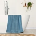 thumbnail image 5 of REGALWOVEN Cotton Bath Towels, 2 Pack Thick Soft Bathroom Towels Set Quick Drying Towels for Bathroom Blue 28' x 56', 5 of 8