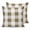 White Mocha Brown, variant on Cream White Buffalo Check 18x18 Pillow Covers Set of 2, Farmhouse Plaid Modern Geometric Throw Pillow Covers Decorative Couch Cushion Case, Microfiber Square Pillowcases for Bedroom Car Living Room